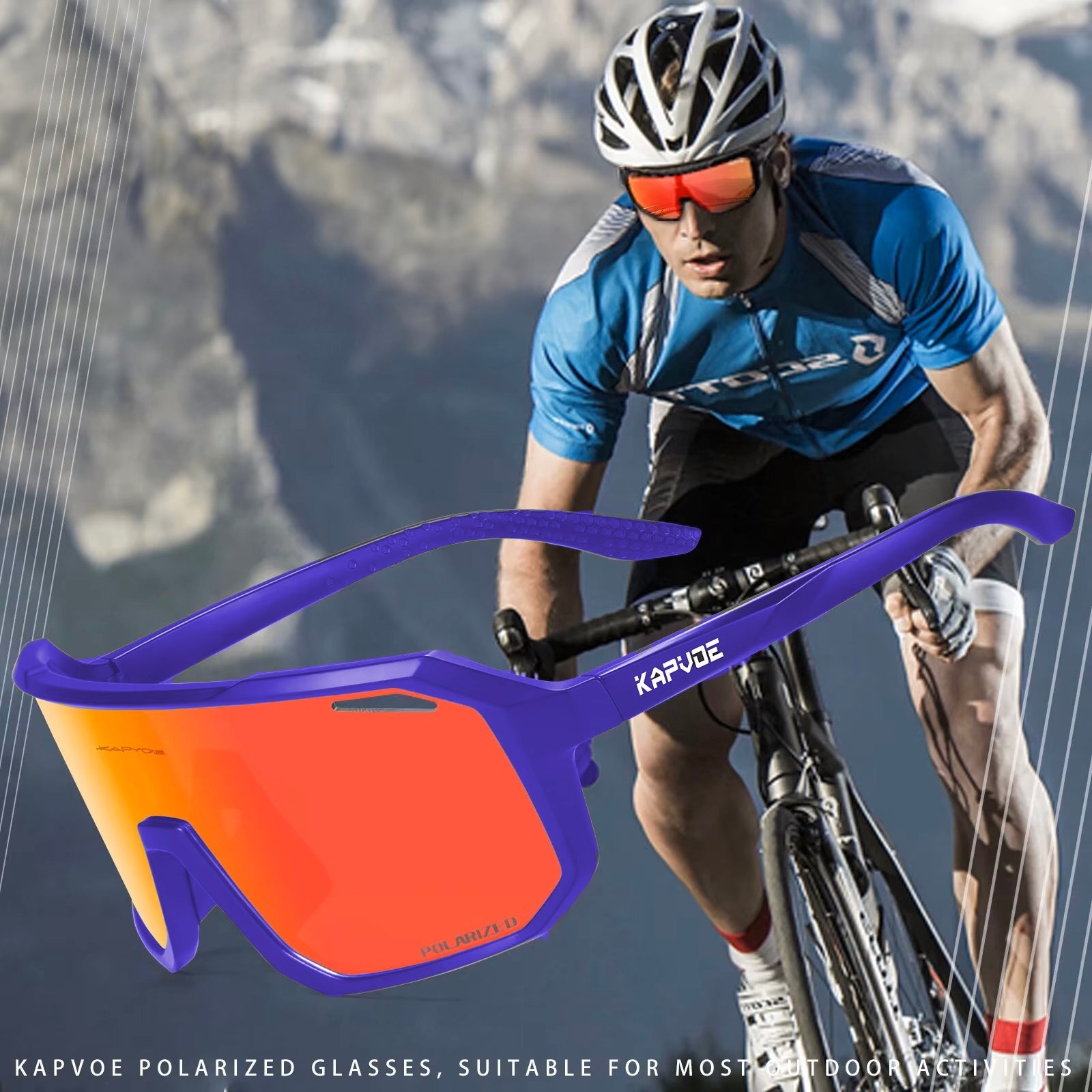 Kapvoe Polaroid Sport Sonnenbrille