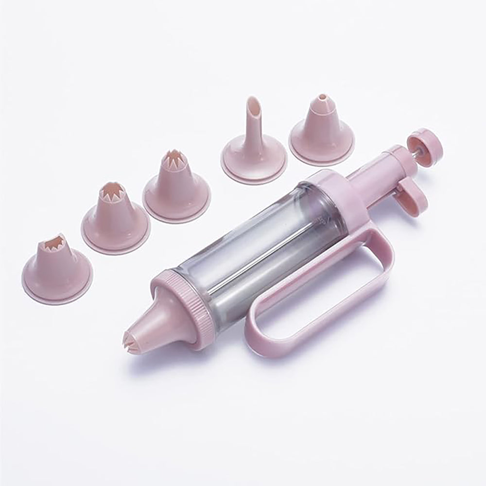 Einhand-Garnierspritze mit 6 Tüllen