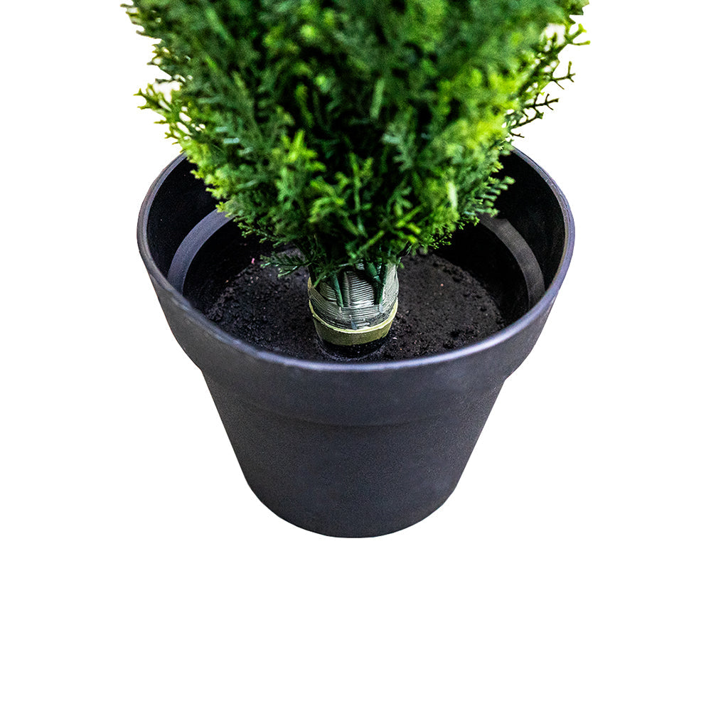 Kunstbaum Thuja 180 cm – Künstliche Zypresse im Topf für Innen & Aussen