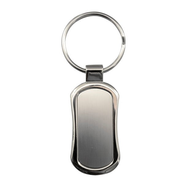 Moderner, silberner Schlüsselanhänger