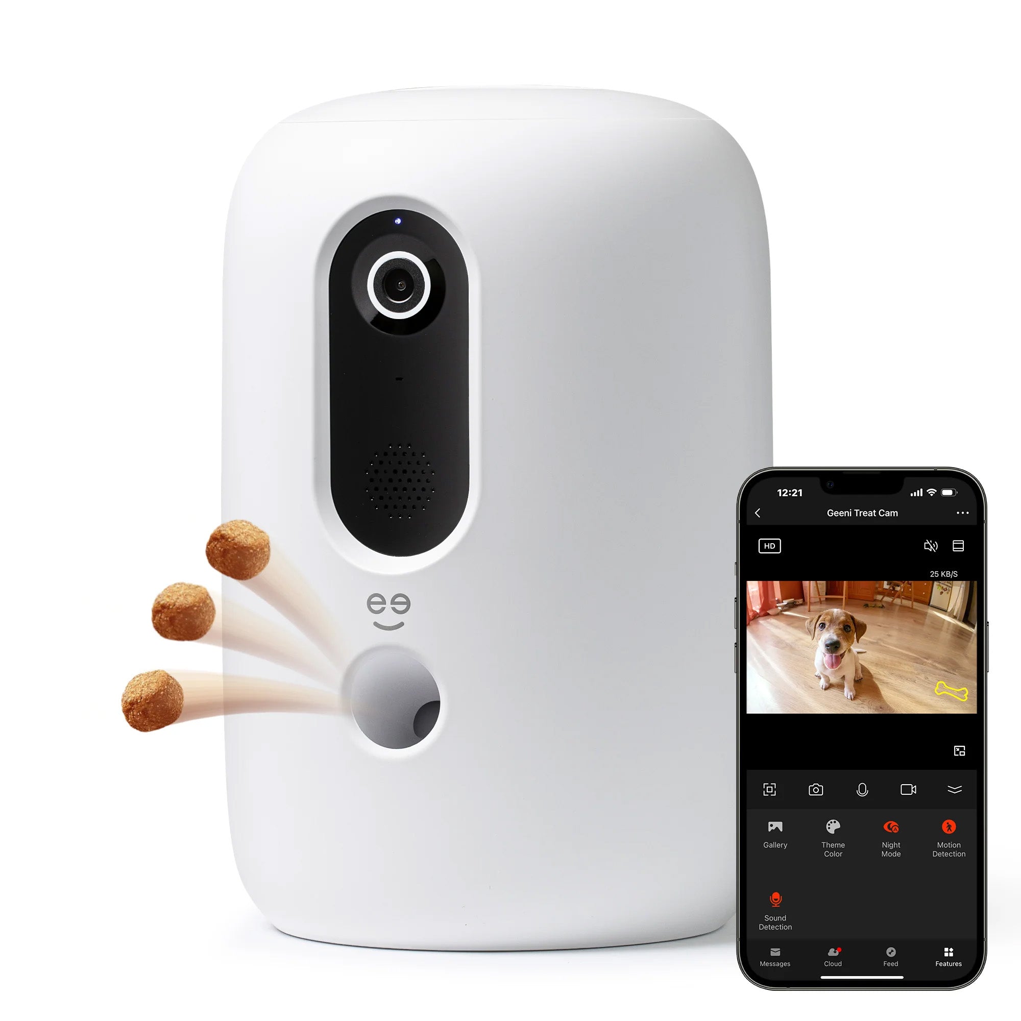 Smart Pet Camera mit Fütterungsfunktion