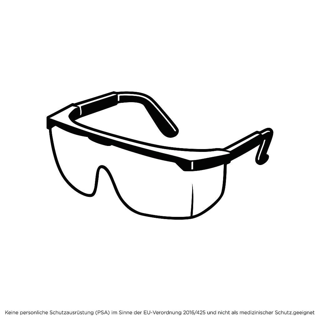 Transparente Komfortbrille für Kosmetikerinnen, Coiffeure etc.