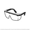 Transparente Komfortbrille für Kosmetikerinnen, Coiffeure etc.
