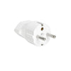 Weisser Steckdosen Adapter von schweizer zu deutscher Steckdose