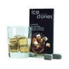 ICE STONES Whiskey Steine aus Edelstahl, 4-tlg inkl. Eiszange - novistore.ch