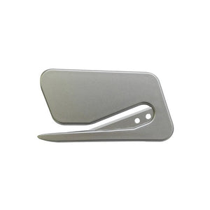 Moderner, silberner Brieföffner mit silberner Klinge