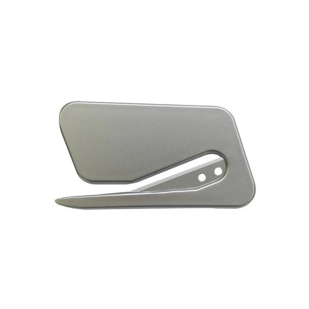 Moderner, silberner Brieföffner mit silberner Klinge